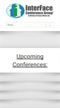 Mobile Screenshot of interfaceconferencegroup.com