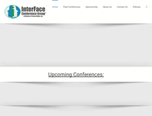 Tablet Screenshot of interfaceconferencegroup.com
